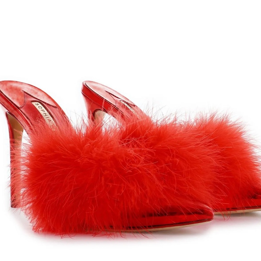 Sophia Webster Delicia Marabou Mule